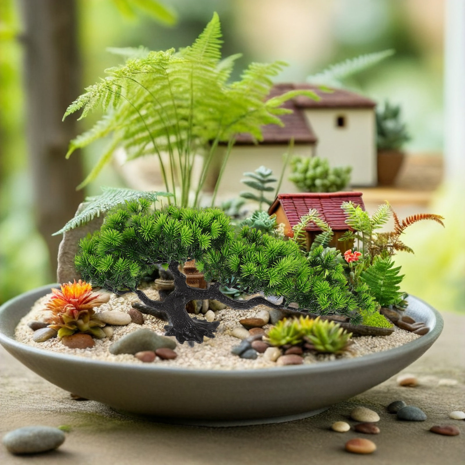 2Pcs Artificial Bonsai Tree Ju - مراجعة Bonsai Garden Juniper وسعره