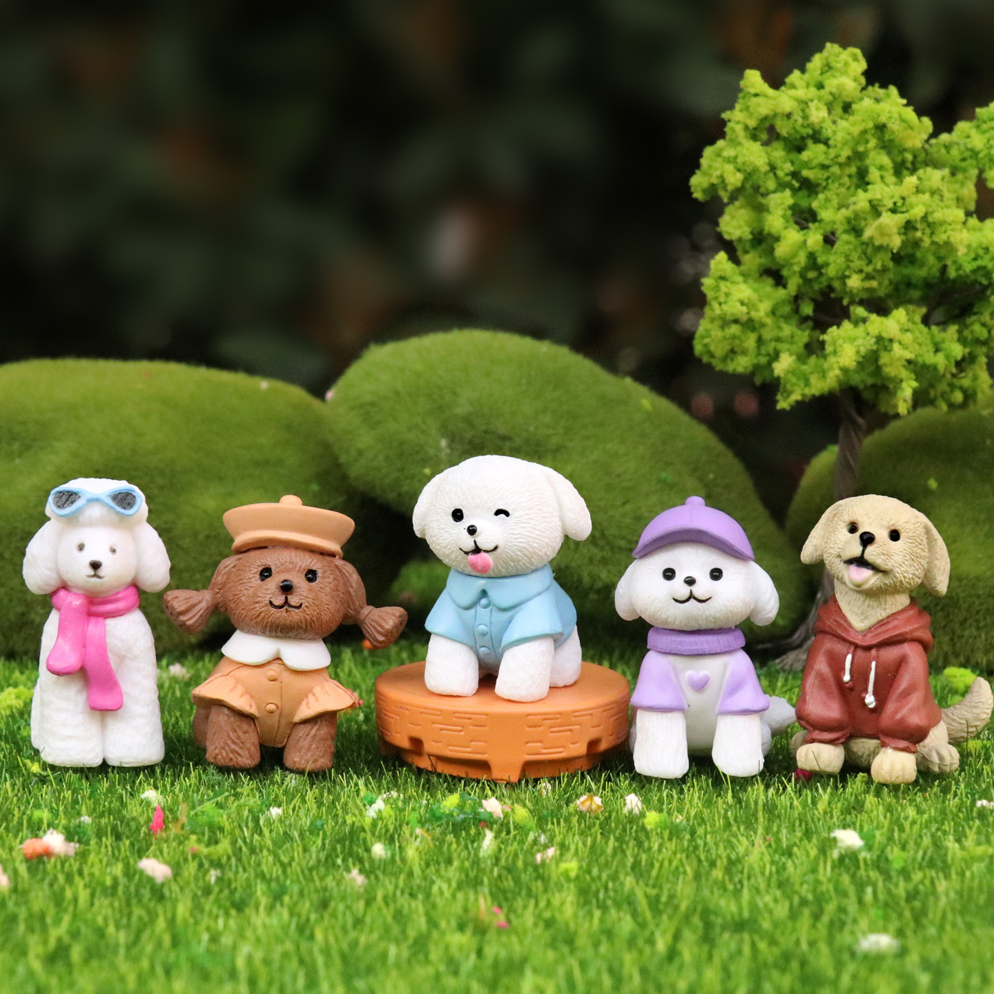 12pcs Cute Simulation Dog Pupp - مراجعة First Bonsai Garden وسعره