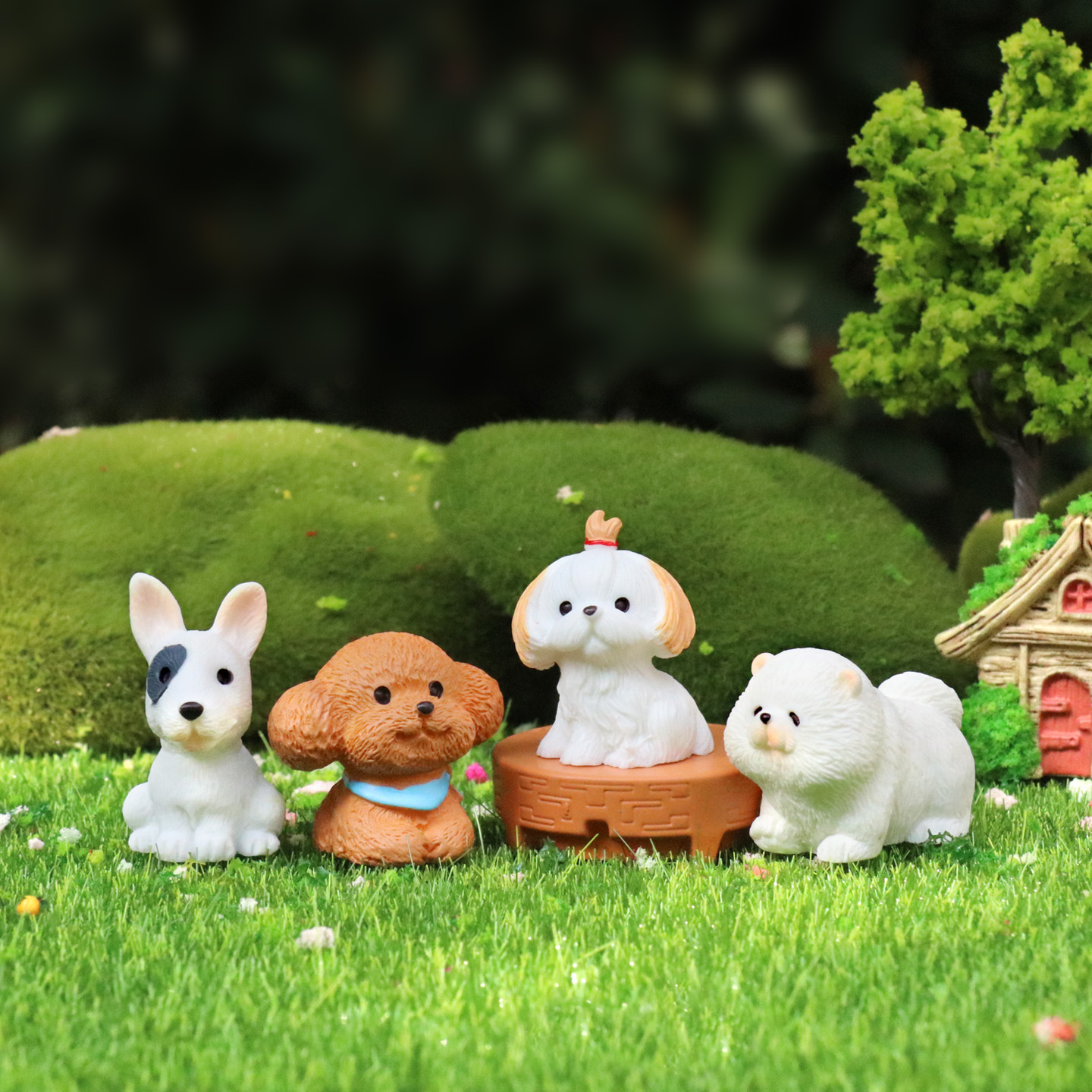12pcs Cute Simulation Dog Pupp - مراجعة First Bonsai Garden وسعره