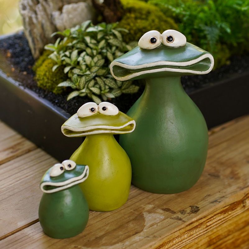 Cartoon Big Mouth Frog Garden  - مراجعة Bonsai Garden China وسعره