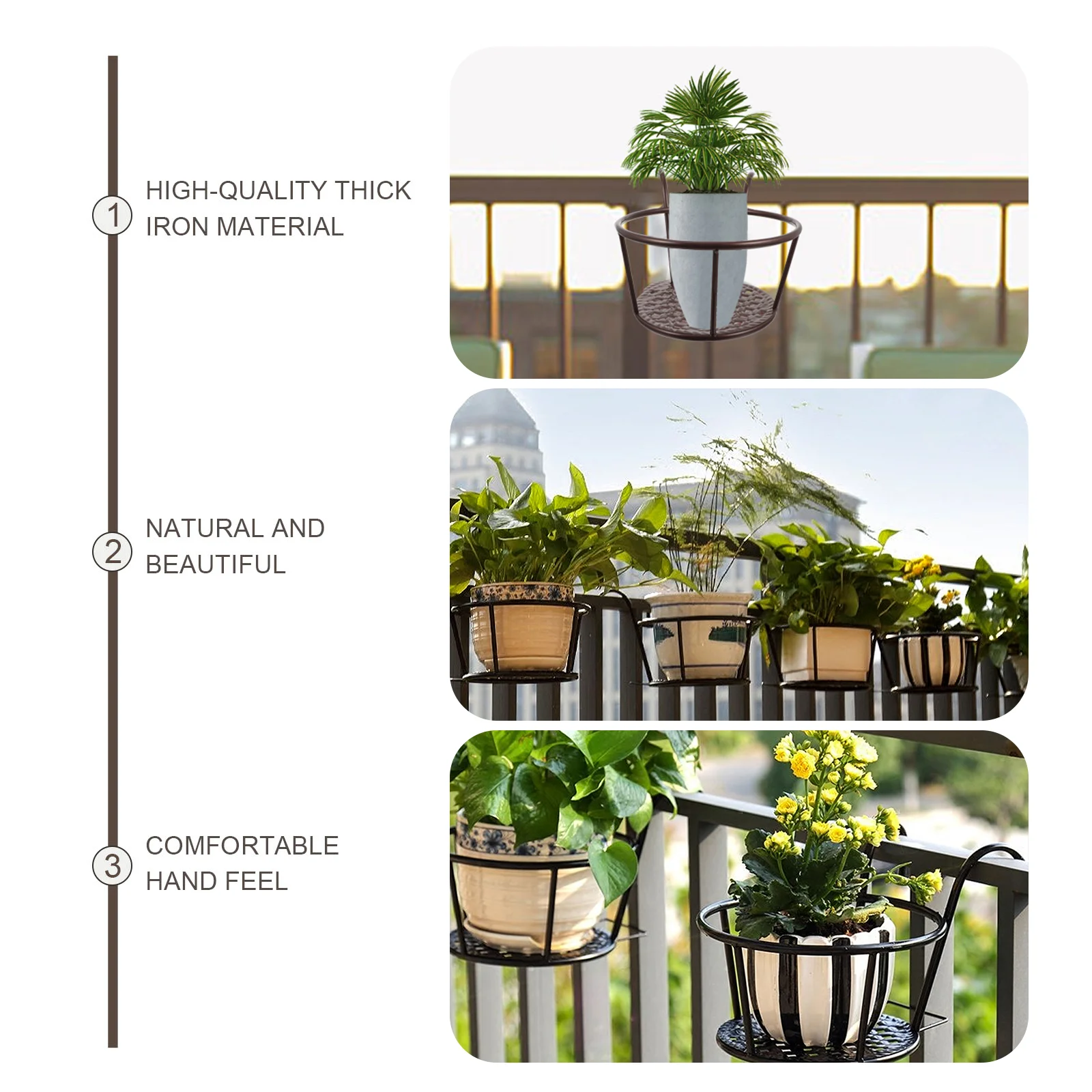 2 Pcs Iron Flower Pot Stand Wa - مراجعة Bonsai Garden China وسعره