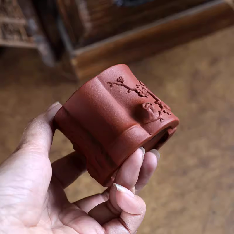 Purple Sand Bonsai Pot,Carved  - مراجعة Bonsai Garden China وسعره