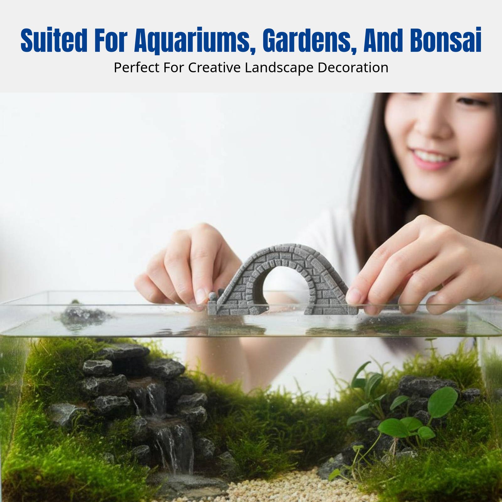 Resin Stone Bridge Mini Landsc - مراجعة Bonsai Garden China وسعره