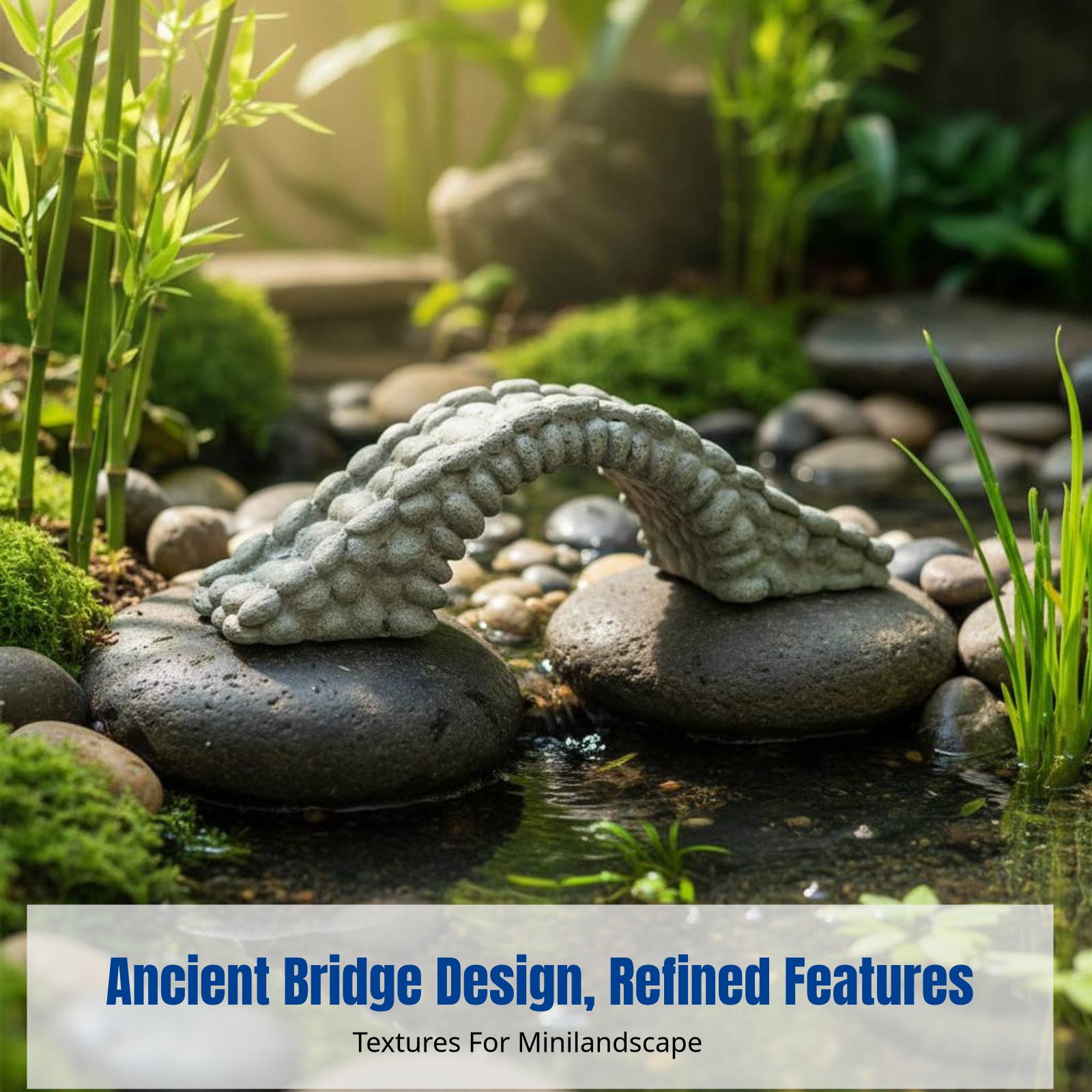 Resin Stone Bridge Mini Landsc - مراجعة Bonsai Garden China وسعره
